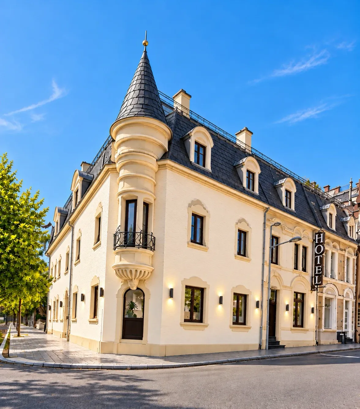 Façade of Hôtel Châtelet Pétrusse in Luxembourg